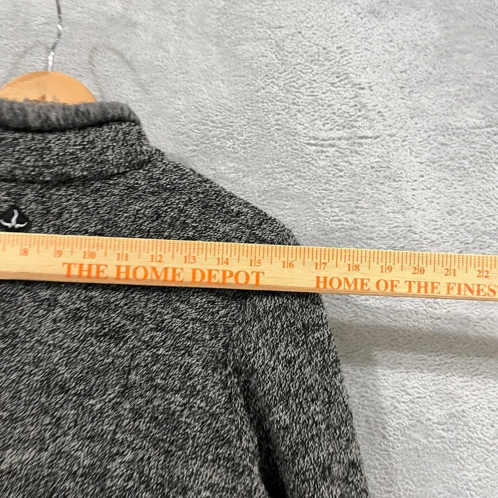 Vintage PrAna Jacket Women Medium Fleece Gray Outdoors USA Cottage Barn Full Zip